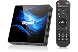 Bqeel RK3318 - Android TV Box Quad-Core 64bit Cortex-A53 con 5GHz / 2.4GHz WiFi ,BT 4.0,2k*4K UHD H.265, USB 3.0 Smart TV Box