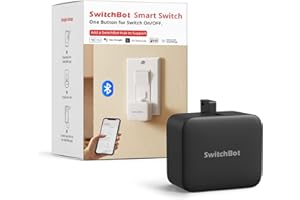 SwitchBot Smart Switch Toggle Inteligentny przełącznik, aplikacja i sterowanie timerem, dodaj Hub Mini, aby był kompatybilny z Alexa, Google Home i IFTTT (czarny)