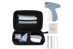 Koorium Standard Retail Price Tag Applicator Gun for Clothing, Durable Tagging Gun with 5 Microneedles, 3000 Barbs & Storage Case, Ideal for Retailers & Garment Labellers (Black)