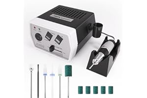Nagelfräser JSDA® JD 400 Premium, Nagelfräser für Gelnägel mit Profi 30000 U/Min, Fräser Nägel, Fräser für Gelnägel, Nagelfräser elektrisch, inkl 6 Bits, für Privat &Studio