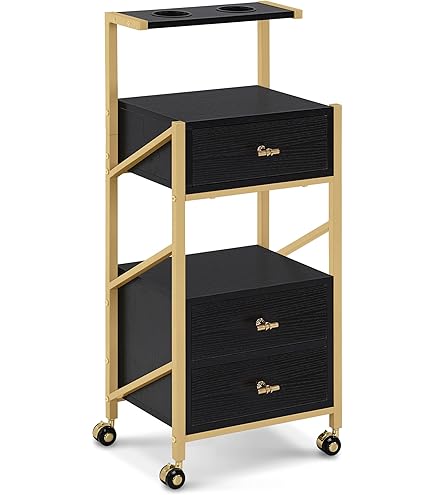 3-laags Serveerwagen Vintage Keukenwagen, 79,5 X 40 X 90 Cm Rolwagen Barwagen 50 Kg Mdf Plaat Stalen Serveerwagen Met Haken En Wijnrekken Voor Restaurant Feest Woondecoratie Enz  P 010860638256
