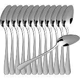 BESCH 12 Stainless Steel Dessert Spoons 15 x 3.2 cm (Dessert Spoons)