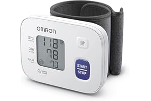 OMRON RS1 Misuratore di Pressione Arteriosa da Polso - Apparecchio Portatile per Misurare la Pressione e il Monitoraggio Domestico dell'Ipertensione, clinicamente validato