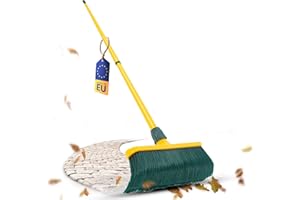 ‎NOVALIV Novaliv Krallenbesen Set 40 cm Kunststoff mit Teleskopstiel gebogenen Borsten Gartenbesen Straßenbesen Kehrbesen Laubbesen (1, 40 cm Besen mit Stiel)