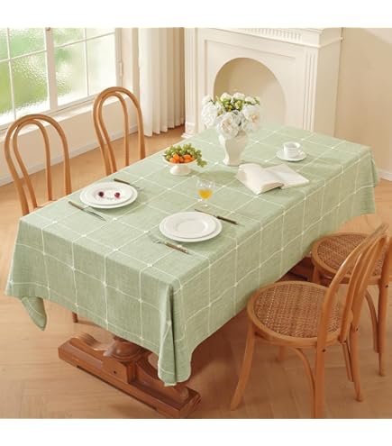 Nappe Carrée Anti-Tâches Soleil D'Ocre Luxury 180x180 Cm Vert - Tissu Jacquard Festif