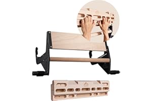 ‎CLEVO Clevo - Hangboard für Kletten und Bouldern - Climbing Trainingsboard Hangboard Klettern Aufhängung für Türe inkl Klimmzugstange