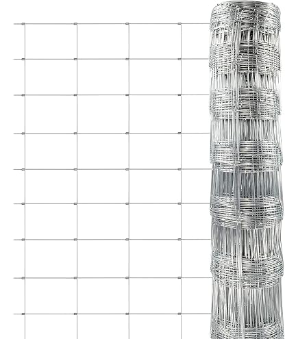 Best4 Clôture Forestière Nœud Tressé 100 Cm – 50 M De Grillage Galvanisé Robuste Pour Gibier Et Agriculture