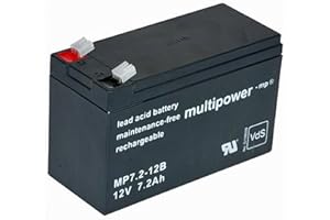 GOPACKS Original Multipower Bleigel Akku für RBC48 USV MP7.2-12 PB RBC8 RBC9 RBC12 RBC23 RBC24 RBC25 RBC27 Smart-UPS SUA750RMI2U Smart-UPS 750 SU450 SU600 SU700 SU450I SU600I SU700I SU450INET SU600NET SU700INET SU600INET SU700IBX120 U700IX38 YUNTO BASIC P500 P1250 Eaton 5110 1000VA APC RS BR1000I RBC32 RBC 32 Accu Batterie Battery Bateria