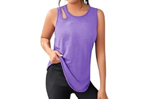 Gyabnw Camiseta Tirantes Mujer Deportiva Cuello Redondo Camiseta sin Mangas Ligero y Transpirable Tops Casuales para Todos los Días Ideal para Ejercicio