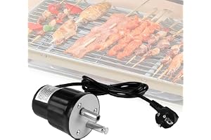 EXLECO Elektrisk motor för grill - I ABS CC - 220 V-240 V - Justerbar - För utomhusgrill - För elektrisk spis - Cyprionsk