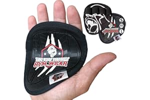 THE UGLY MONKEY GYM WEAR Guantillas Guantes Gimnasio Hombre Mujer Gym Fitness Antideslizante Levantamiento Agarre Pesas Manoplas Entrenamiento Dominadas - Callera Lavable Higienica Anti Olor Grip Pads