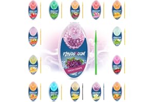 Flavouroom - Premium Kapseln 100er Set | DIY passion fruit Aroma-Filter für unvergesslichen Flavour | inkl. Aufbewahrungsbox für die aromatischen Click Kugeln (Fresh Grape)