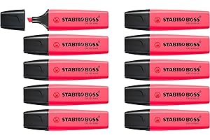Zakreślacz - STABILO BOSS ORIGINAL pudełko 10 szt. - kolor: różowy