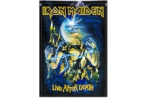 Grupo Erik Iron Maiden Decorative Flag | 27.5 x 39.3 inches - 70 x 100 cm | Wall Tapestry - Wallscroll - Hanging scroll - Poster - Kakemono | Wall Decor