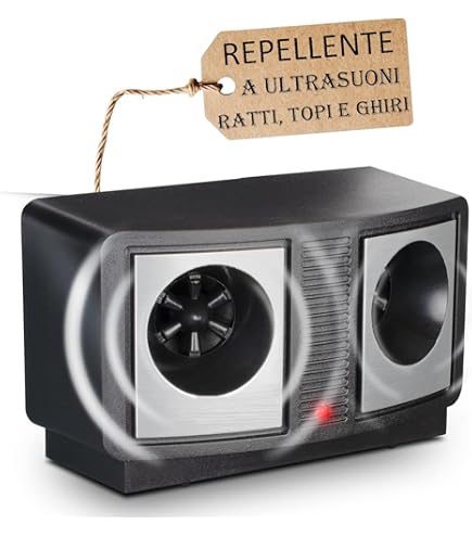 SCACCIA TOPI AD ULTRASUONI A BATTERIA