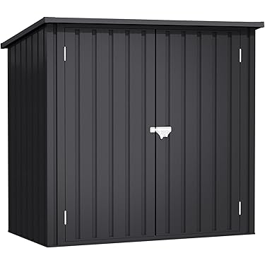 H&j - Metalen Tuinhuisje Met Schuifdeur -boston - 13 M² - Grijs