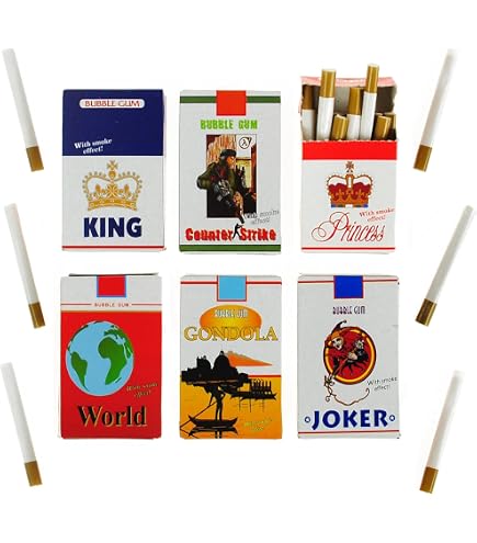 Chewing Gum Cigarettes with Smoke Effect Set of 4 : Amazon.de: Grocery