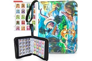 Latierra 480 Taschen Ordnerhalter für Animal Crossing Amiibo Karten, für 480 Stück 3,8 x 3,3 cm Spielkarte mit 24 abnehmbaren Hüllen (Mini Cards Size- Binder)