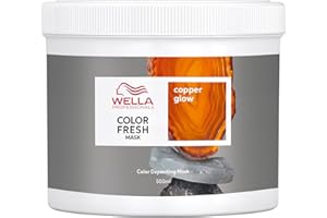 WELLA PROFESSIONALS Wella Professional Color Fresh Mask, Temporary Hair Color Refresh Treatment, Semi-Permanent Hair Dye, Hair Gloss Treatment, Copper Glow, 500 ml