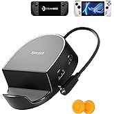 Syntech Yerleştirme İstasyonu Steam Deck Aksesuarları ile Uyumlu, HDMI 2.0 4K@60Hz, Gigabit Ethernet, USB-A 3.0 X3, USB-C PD 