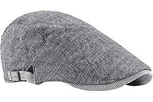 FBBULES Classico Berretto Piatto da Uomo da Strillone Berretti Newsboy Cappelli Traspirante Retro Coppola Uomo Estiva Basco Casuale Cappello da Guida con Fibbia Regolabile