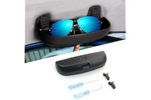 ‎LFOTPP LFOTPP X1 X2 X3 X5 1er 3er 5er 7er Auto Sonnenbrillenhalter Brillenetui Auto Innenraum (Schwarz)