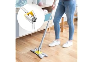 InnovaGoods® Balai Serpillère en Microfibre Autowring Type X Twop, Confortable et Efficace, Système d'Essorage Automatique, Manche Extensible, Seau avec Poignée et roulettes