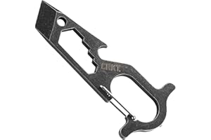 COLUMBIA RIVER KNIFE & TOOL CRKT Pryma Multitool ze stali nierdzewnej: Kompaktowe i lekkie metalowe narzędzie wielofunkcyjne EDC z drążkiem, kluczem sześciokątnym, otwieraczem do butelek, łamaczem szkła i karabińczykiem 9011