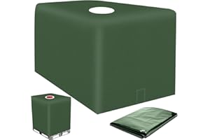 IIRC IBC Tank Abdeckung 1000L, 1000 Liter Wassertank Zubehör Wassertank UV-Schutzfolie 120 x 100 x 116 cm Schutzplane Regenwassertank