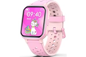 JOYELE Smartwatch Orolorio Bambino Bambina, Orologio Fitness Smart Watch 19 Modalità Sportive, Monitoraggio Sonno/Frequenza Cardiaca, Fitness Tracker per Android iOS (Rosa)
