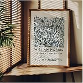 Fark Tanıtım William Morris &Ccedil;er&ccedil;evesiz Poster, Modern Dekoratif &Ccedil;er&ccedil;evesiz Poster, Tablo, Morris-1, 50 x 70