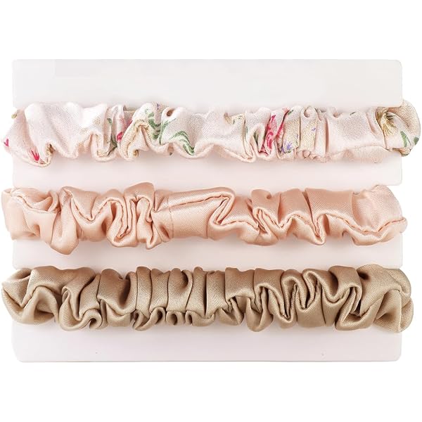 12 Satin-Haargummis Klein – Weiche Mini-Gummis Für Pferdeschwanz & Feines Haar
