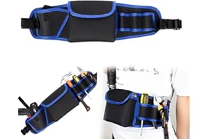 GGUFAY Marsupio Porta Attrezzi, Cintura Rimovibile, Borsa Porta Attrezzi da Lavoro, Marsupio Elettricista, Tasche Multiple per Attrezzi Manuali, per Elettricisti, Falegnami, Meccanici Auto