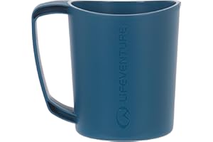 Lifeventure Ellipse Grande tasse en plastique pour camping, voyage et extérieur – Bleu marine