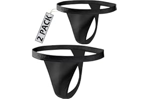 Sesto Senso Tanga Hombre Sexy Algodón 1-4 Pack String Slip M 2 Pack - Negro