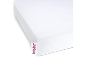 ‎BABYBAY babybay Jersey Spannbetttuch Deluxe Doppelpack passend für Modell Original, weiß