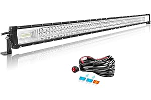Willpower 52 Zoll 132CM 675W Led Arbeitsscheinwerfer Bar Led Scheinwerfer 12V 24V Wasserdicht Flutlicht Spot Led Bar für Offroad Auto Traktor Zusatzscheinwerfer Rückfahrscheinwerfer mit Kabelbaum