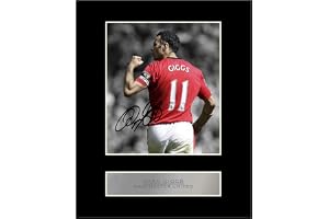 Ryan Giggs signerad monterad fotovisning Manchester United FC signerad gåva bildtryck