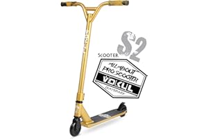 VOKUL TRII S2 Pro Stunt Scooter - Freestyle Tricks Stuntscooter Roller mit 100mm Rädern - mit 360 Grad schwenkbare Chromoly Lenker für 6+ Kinder & Erwachsene Trickscooter
