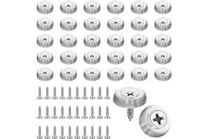 JJUNW Gumowe nóżka przykręcone, przezroczyste nóżki meblowe ze śrubami, deski do krojenia, odbojniki 16 mm, antypoślizgowe