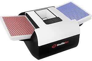 ShuffleBox Shuffler automatico della carta S1 con batteria incorporata ricaricabile da 2000 mAh, macchina di mescolamento ultra silenziosa di 2 deck
