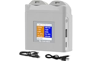 LYONGTECH LCD Caricabatteria per DJI Neo Drone,Caricatore con Display,Hub di ricarica a due vie,Carica Batteria Accessori