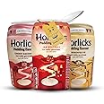 Instant Drink Bundle Which Includes: Horlicks Instant Malted Drinks Pudding Flavour (270g of each) 1x Jam 1x Cherry Bakewell 1x Banoffee Pie Malted Milk Powder & 1x Little Spoon by Donny & Dev