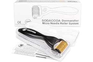 ‎SODACODA Sodacoda DRS Roller - 1200 Micro Needles - Gegen Schwangerschaftsstreifen Cellulite Haarausfall Hyper-Pigmentierung, Nadellänge: 2mm