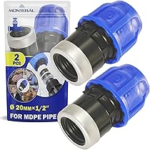 Raccordo Manicotto 20mm X 1/2" MONTERAL - Per Tubo Polietilene PE, Acciaio Zincato - Foto 3