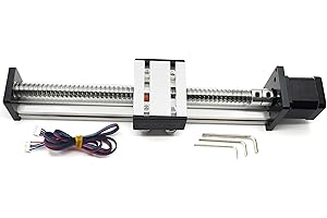 Befenybay 200mm Travel Length Linear Rail Guide Ballscrew SFU1605 with NEMA17 Stepper Motor for DIY CNC Router Parts X Y Z Linear Stage Actuator
