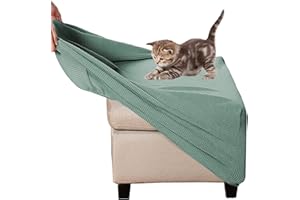 ZEAINK Ottomane Schonbezug Hockerbezug 40x40/50x50/60x60 Hocker Husse für Fußhocker Quadratisch, Stretch Bezug Ottomane Abdeckung Überzug Hocker Protector Waschbar Hockerabdeckung ( Color : #7 , Size : 50x50