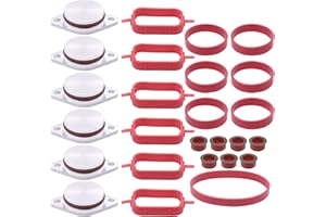 HouYeen 6 * 32 mm Diesel Swirl Flaps Intake Manifold Gasket Repair Kit for B-MW M57 X3 X5 X6 3 5 6 Series 11617790198