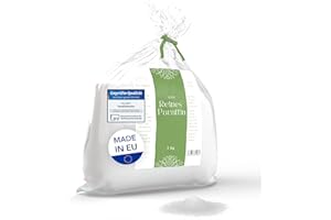 BwLights - Cera di paraffina di alta qualità in varie dimensioni (5 kg) di colore bianco | Pellet di cera da sciogliere per creare la tua candela | 100% paraffina