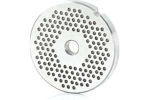 ‎MAHLZEIT Mahlzeit Lochscheibe ø 3 mm für Profi Fleischwolf elektrisch | ø 7 cm | Ersatzzubehör, Edelstahl Platten Messer, Lochscheibenersatz, Aufsatz Fleischwolf professionell
